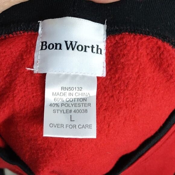 Bon Worth Red "Scotty" Embroidered Sweatshirt - Picture 6 of 7
